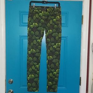 Kate Spade Saturday Tree print Jeans EUC